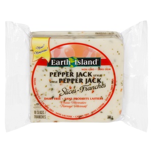 Earth Island Vegan Pepper Jack Slices Cheese Alternative