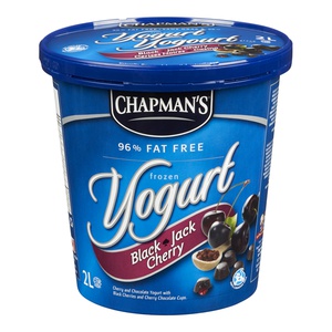 Chapmans Frozen Yogurt Black Jack Cherry