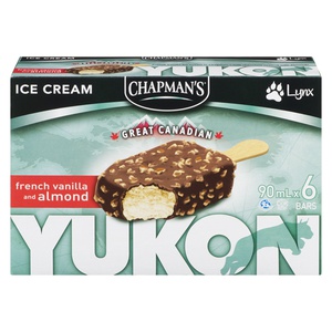 Chapmans Yukon French Vanilla Almond Ice Cream Bar
