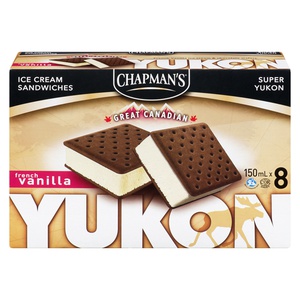Chapmans Yukon French Vanilla Ice Cream Sandwiches