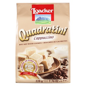 Loacker Quadratini Cappuccino Wafers