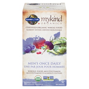 Garden of Life Mykind Organics 30 T Mens Once Daily