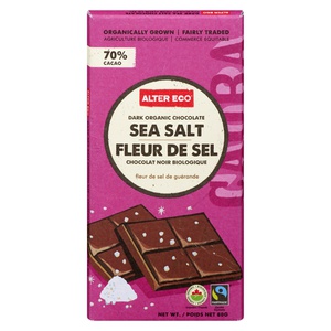 Alter Eco Organic Dark Chocolate Sea Salt