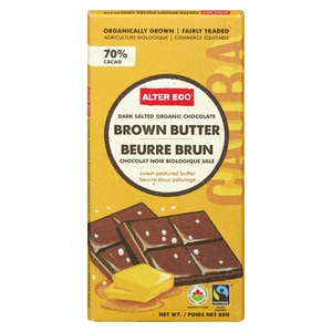 Alter Eco Organic Brown Butter Dark Salted Chcocolate Bar