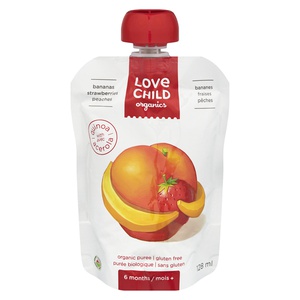 Love Child Organics Banana Strawberry Peache Puree
