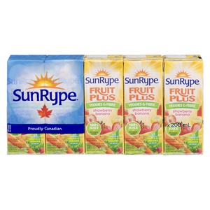Sun-Rype 100% Juice Veggies & Fibre Strawberry Banana