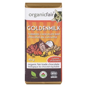 Organic Fair Chocolate Bar Goldenmilk Turmeric