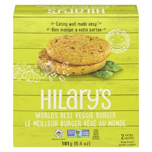 Hilarys Organic Worlds Best Veggie Burgers