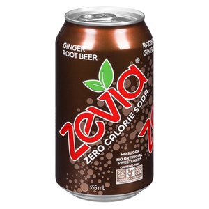 Zevia Ginger Root Beer Zero Calorie Soda