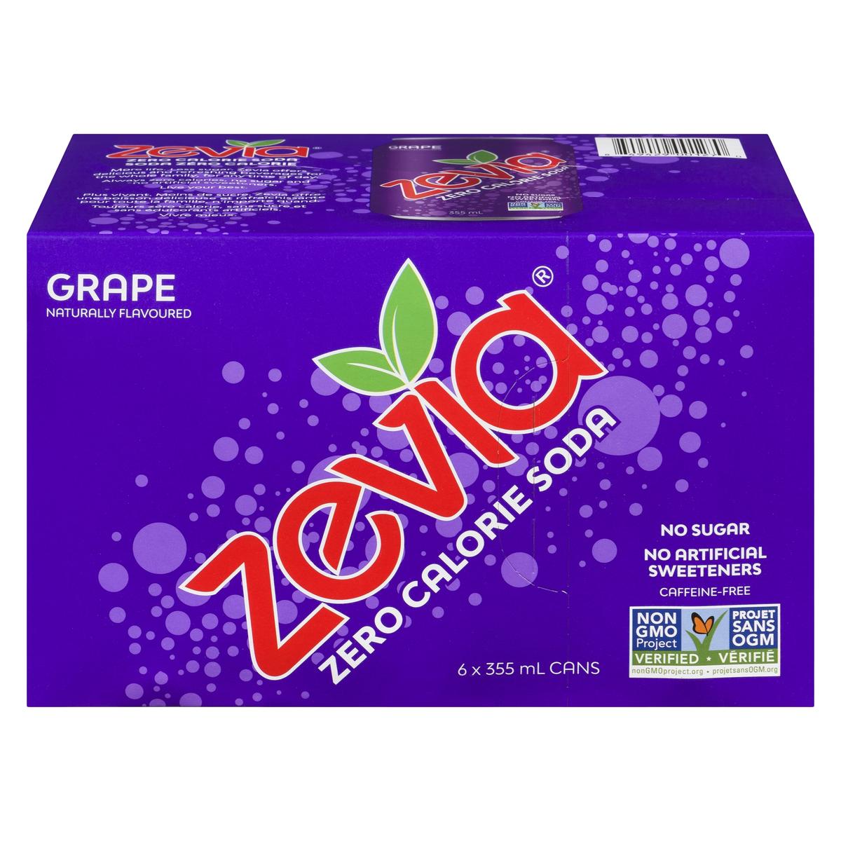Zevia Zero Calorie Grape Soda
