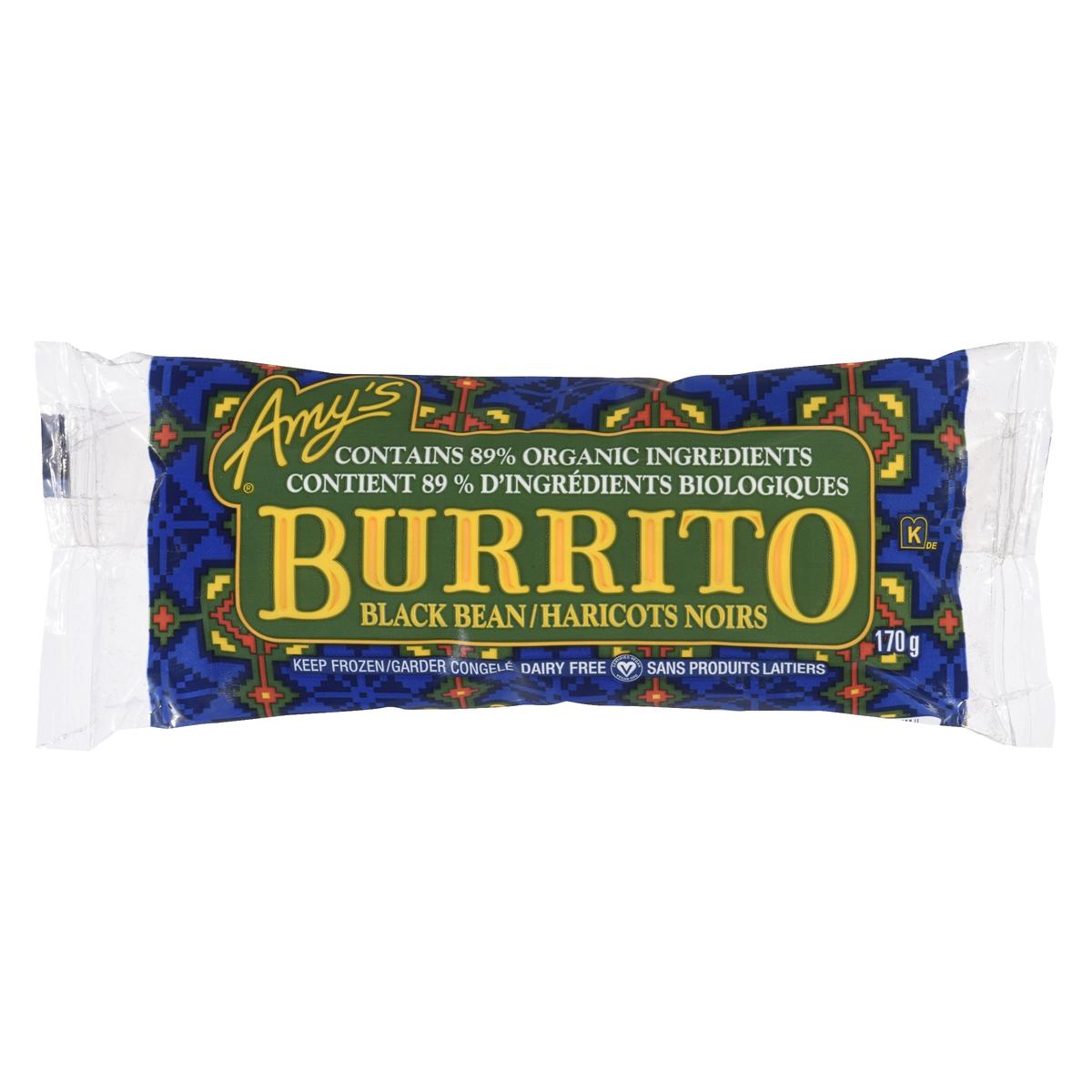 AMYS BURRITO BLACK BEAN