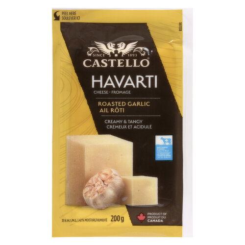 ARLA CASTELLO HAVARTI CHEESE ROASTED GARLIC