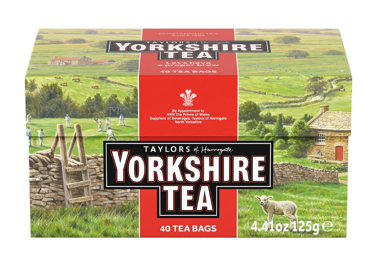 TAYLORS OF HARROGATE YORKSHIRE TEA RED