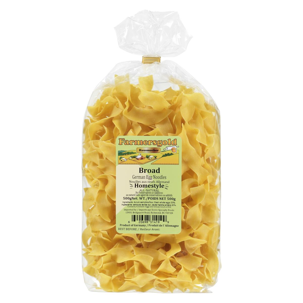 FARMERSGOLD HAUSMACHER BROAD GERMAN EGG NOODLES