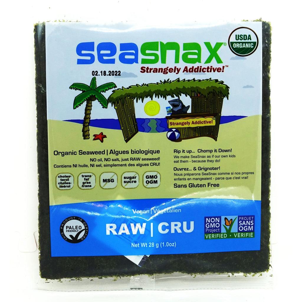 SEA SNAX ORGANIC RAW SEAWEED