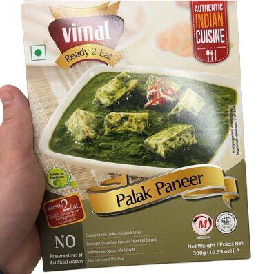 VIMAL PALAK PANEER READY TO EAT