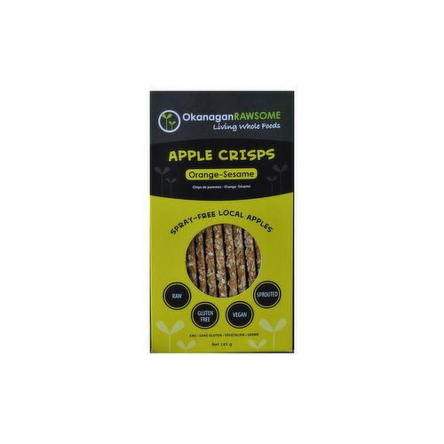 OKANAGAN RAWSOME APPLE CRISPS ORANGE SESAME