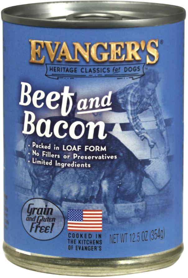 EVANGERS HERITAGE BEEF AND BACON FOOD FOR DOGS