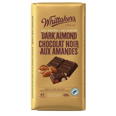 WHITTAKERS DARK ALMOND CHOCOLATE