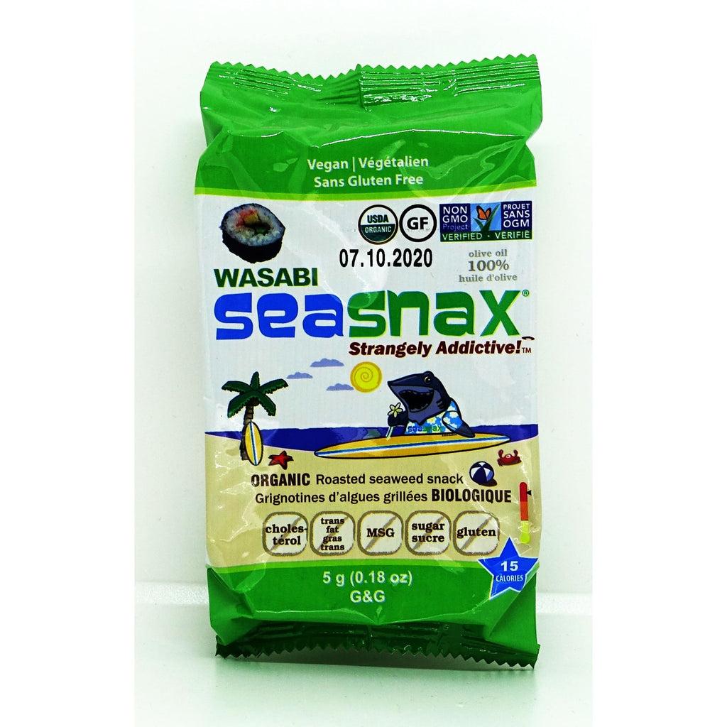 SEA SNAX ORGANIC VEGAN WASABI SEAWEED