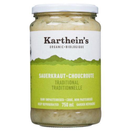 KARTHEINS ORGANIC UNPASTEURIZED SAUERKRAUT TRADITIONAL