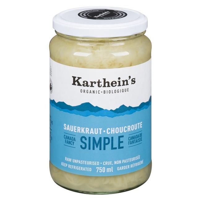 KARTHEINS ORGANIC UNPASTEURIZED SAUERKRAUT SIMPLE
