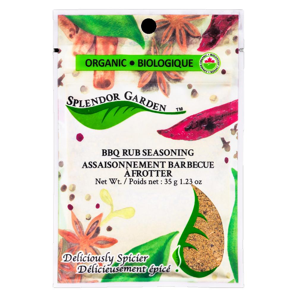 SPLENDOR GARDEN ORGANIC BBQ RUB SEASONING