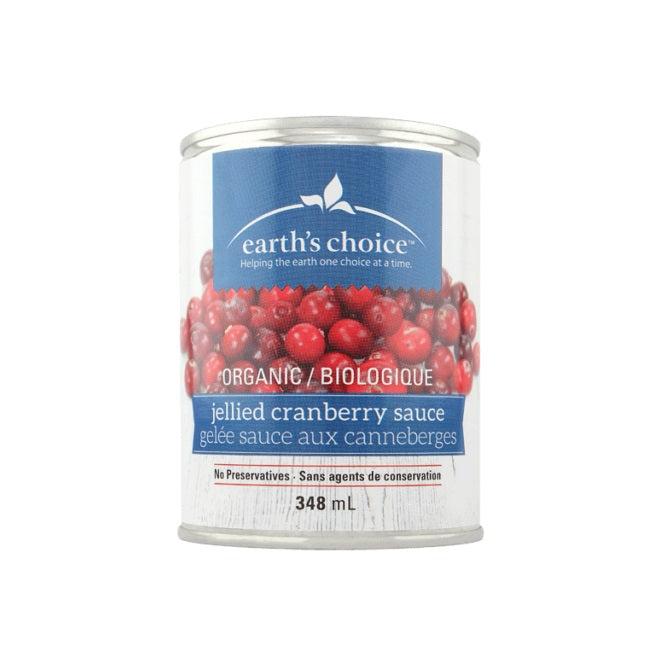 EARTH'S CHOICE ORGANIC JELLY CRANBERRY SAUCE
