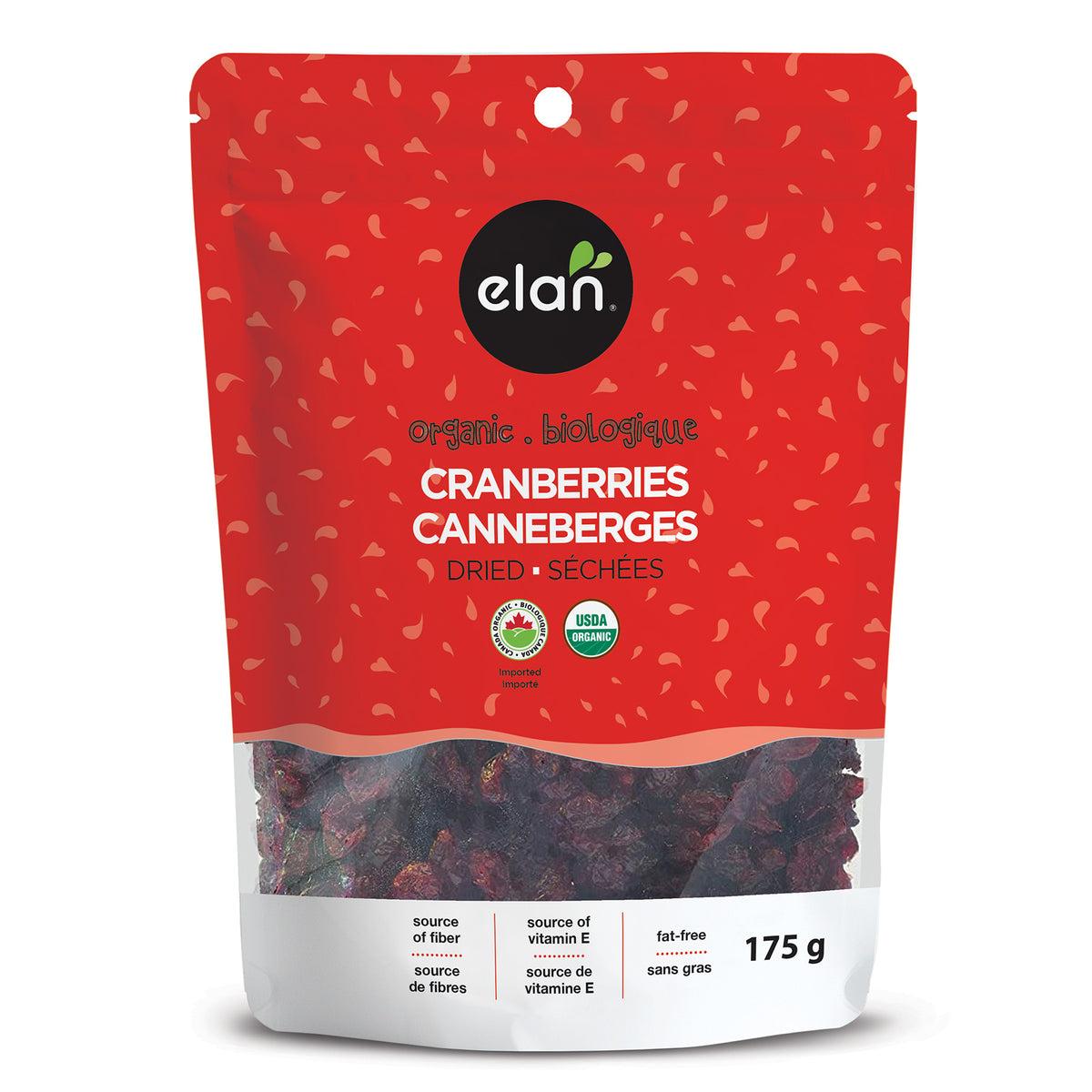 ELAN ORGANIC DRIED CRANBERRIES
