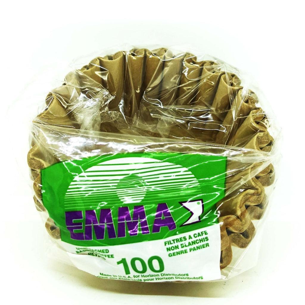 Emma Unbleached Basket Coffee Filters