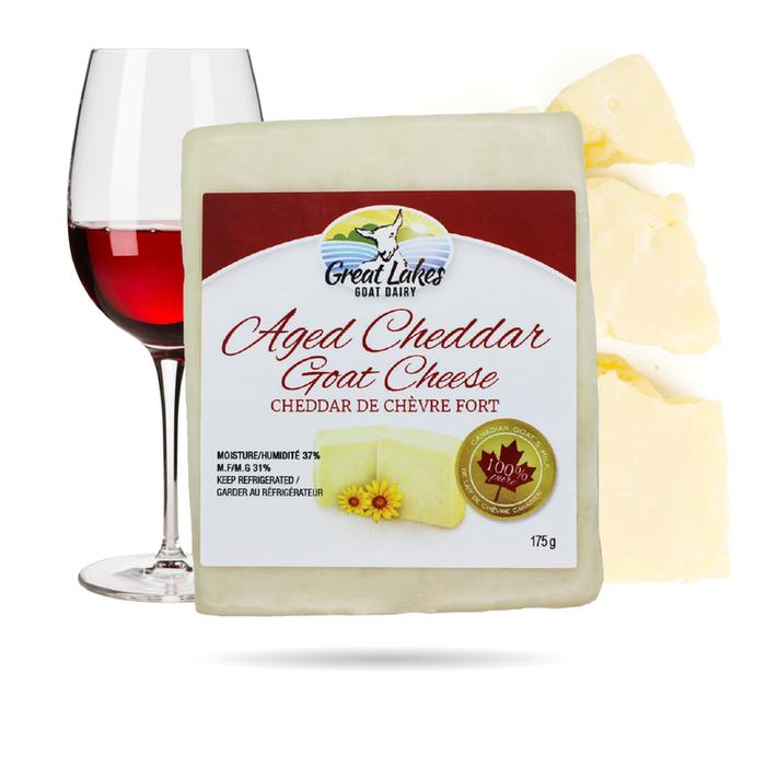 GREAT LAKES GOAT DAIRY AGED CHEDDAR GOAT CHEESE