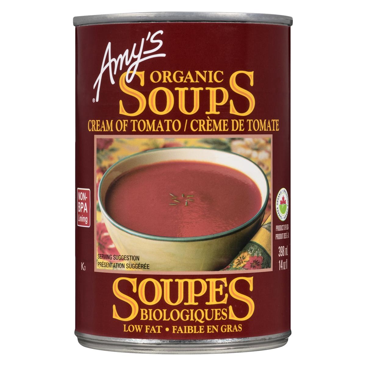 AMYS ORGANIC SOUP CREAM OF TOMATO