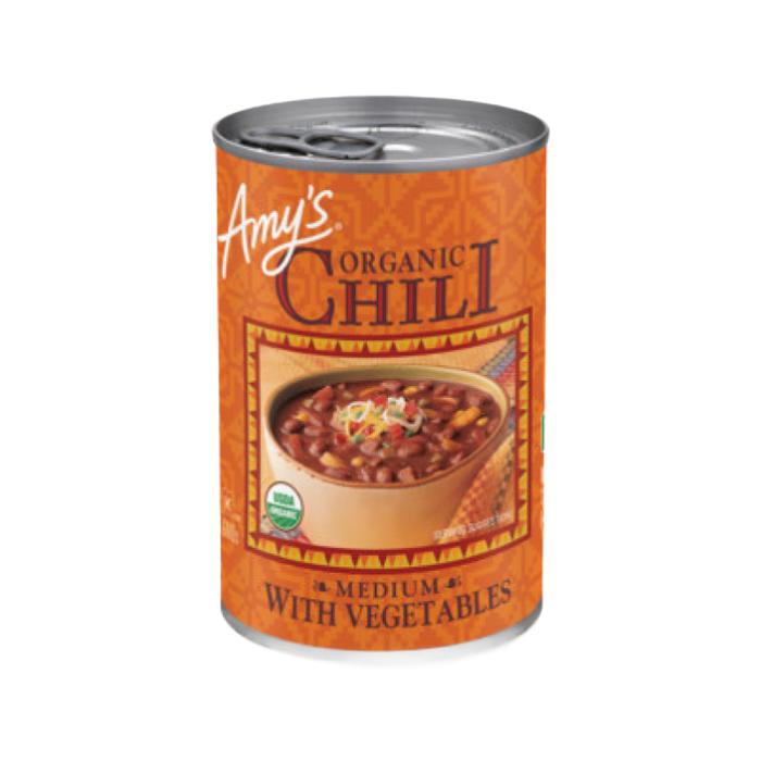 AMYS ORGANIC CHILI MEDIUM WITH VEGETABLES