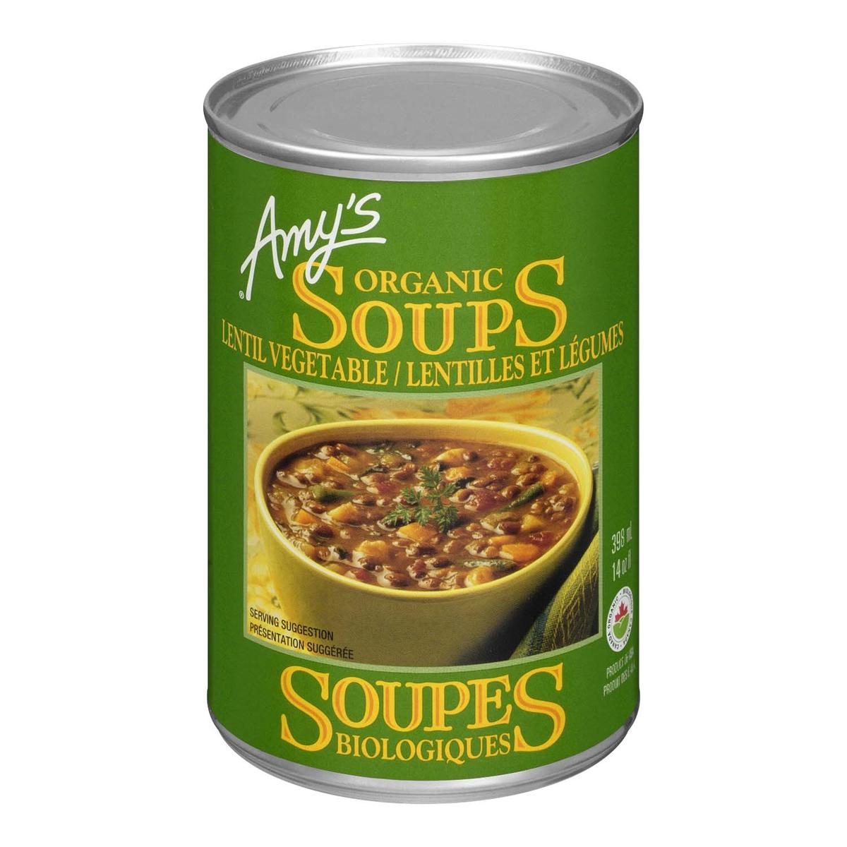 AMYS ORGANIC SOUP LENTIL VEGETABLE