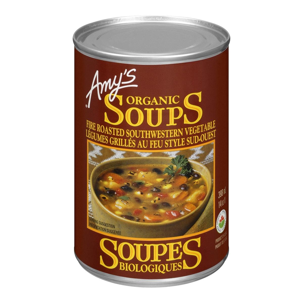 AMYS ORGANIC SOUP FIRE ROASTED SOUTHWESTERN VEGETABLE