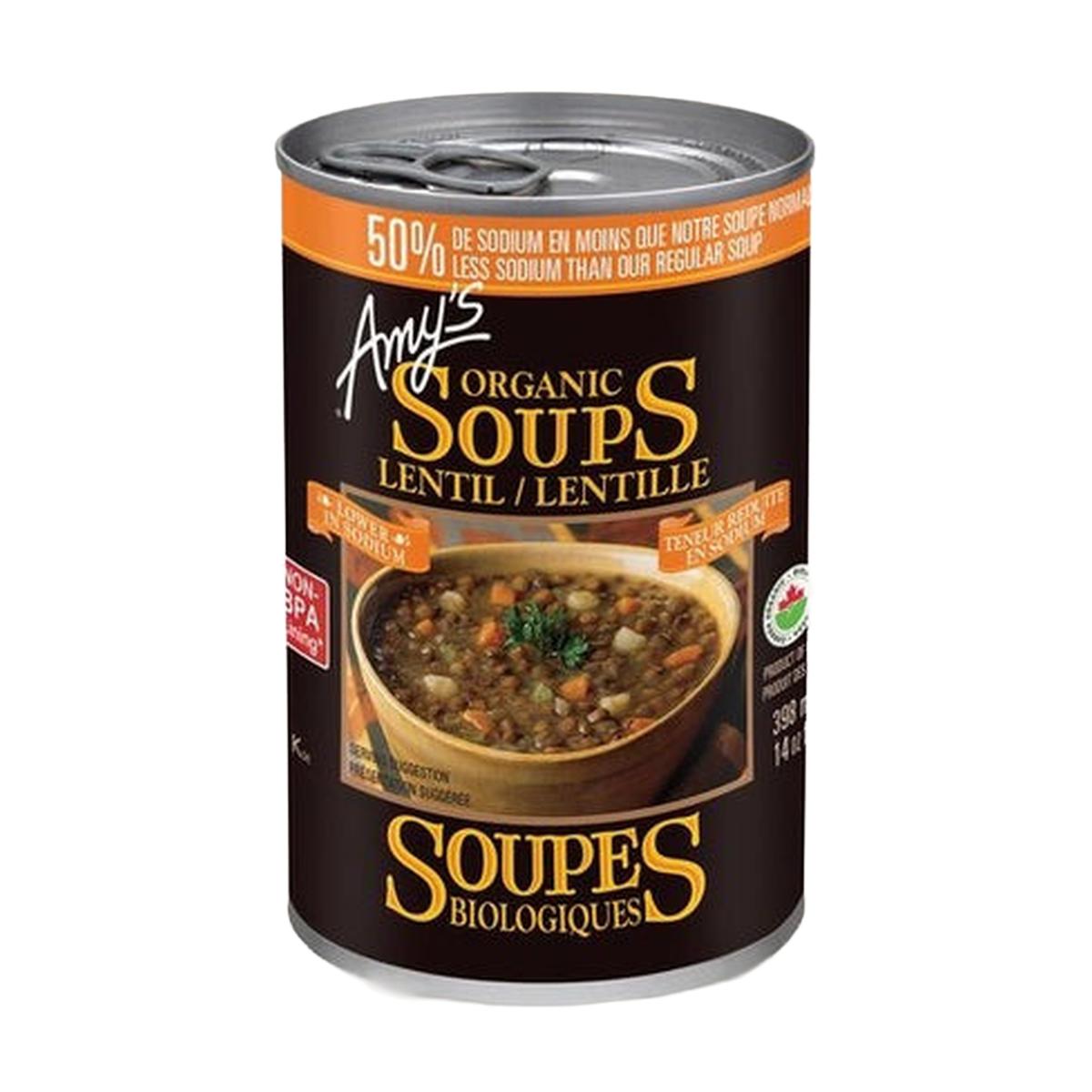 AMYS ORGANIC SOUP LENTIL LESS SODIUM