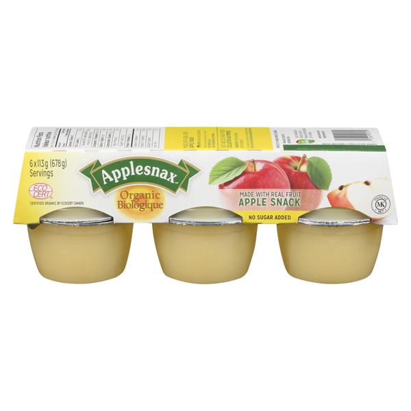 APPLESNAX ORGANIC UNSWEETENED APPLE SAUCE
