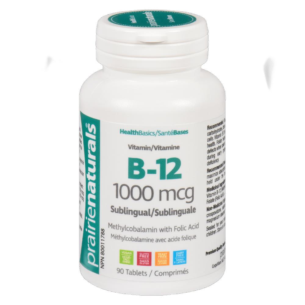 PRAIRIE NATURALS VITAMIN B-12 1000mcg