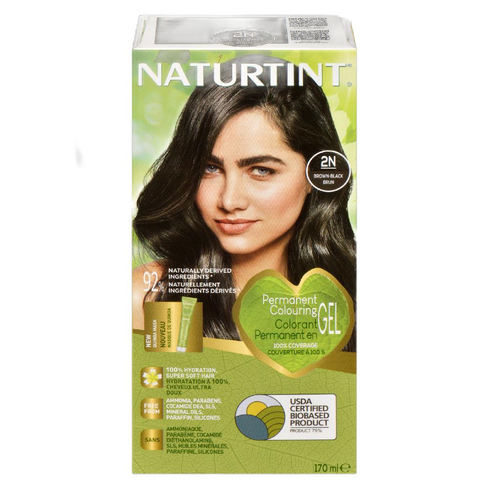 NATURTINT PERMANENT HAIR COLOURANT 2N BROWN BLACK