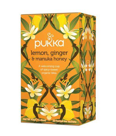 PUKKA LEMON GINGER & MANUKA HONEY ORGANIC TEA