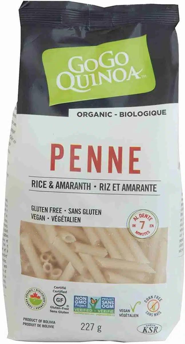 GOGO QUINOA ORGANIC RICE & AMARANTH PENNE PASTA